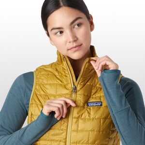 Patagonia Mustard Yellow Quilted Vest